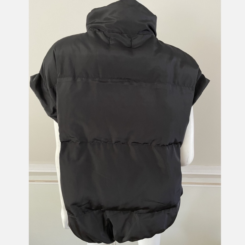 Contie Black Sleeveless Puffer Vest Double Zipper NWT Sold Out on websit… - Picture 10 of 10